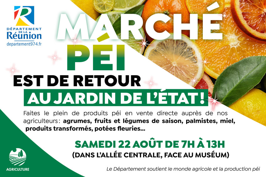 Le Marché Péi est de retour au Jardin de l’État !