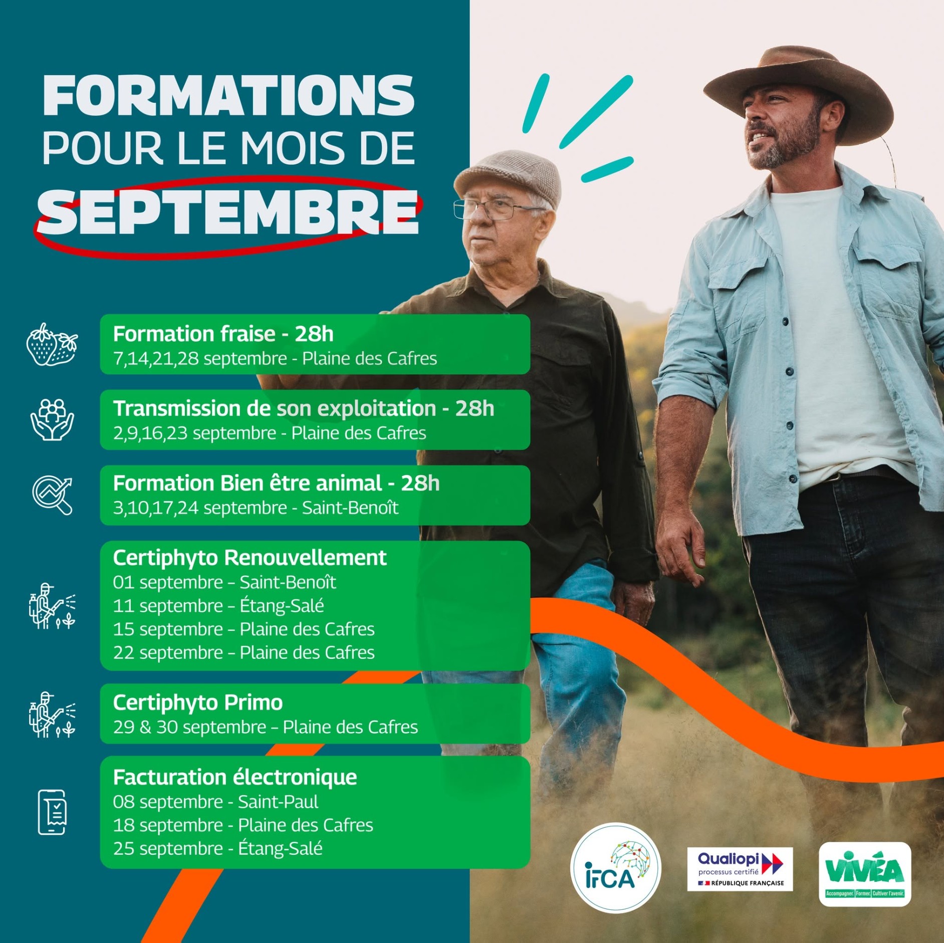 Le planning des formations IFCA du mois de septembre est là !