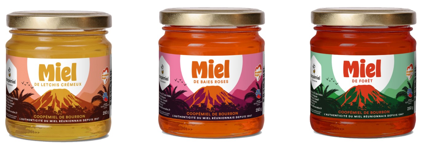 Les miels de terroir péï : letchi, baies roses et forêt