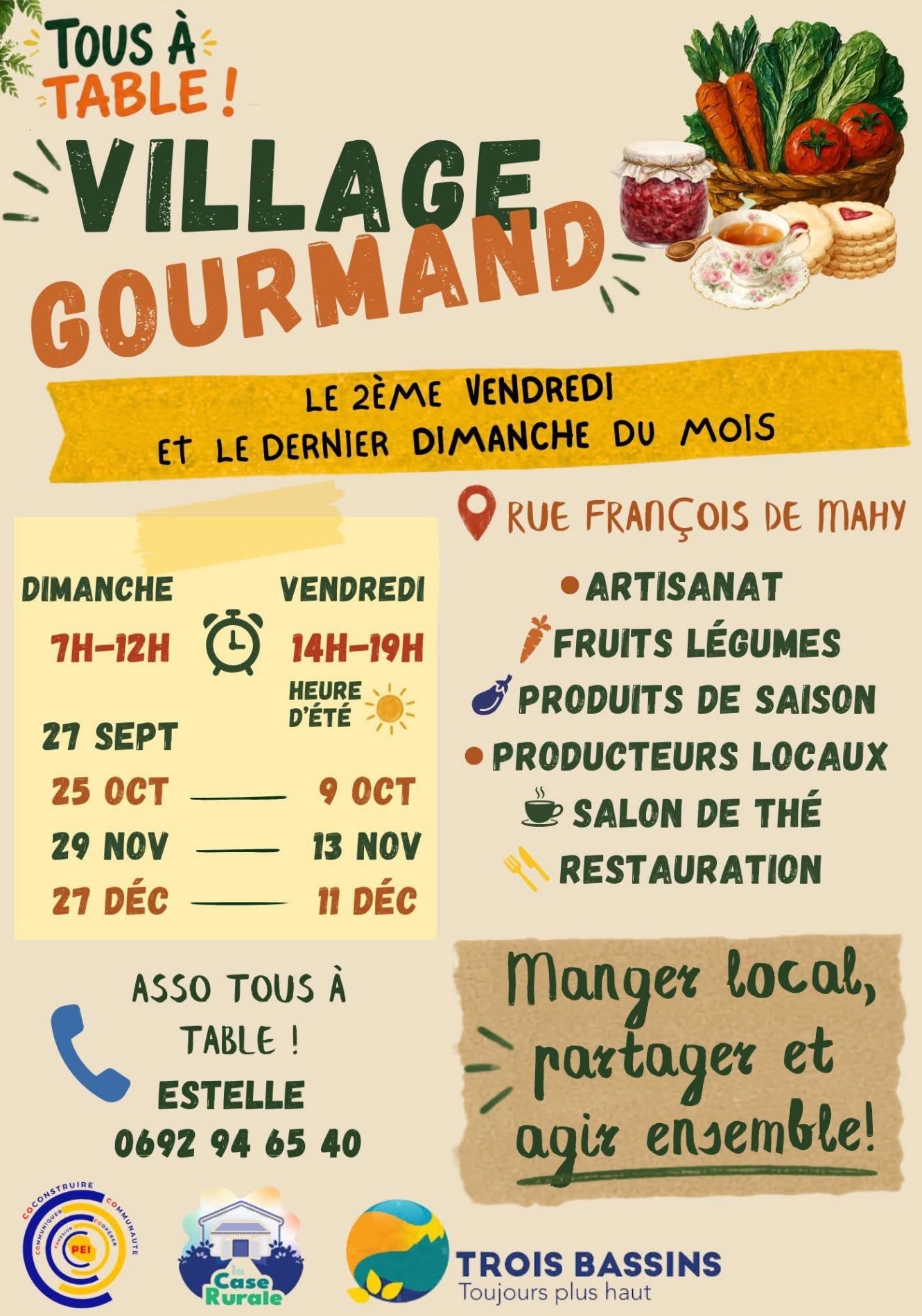 Lancement du Village Gourmand à Trois-Bassins