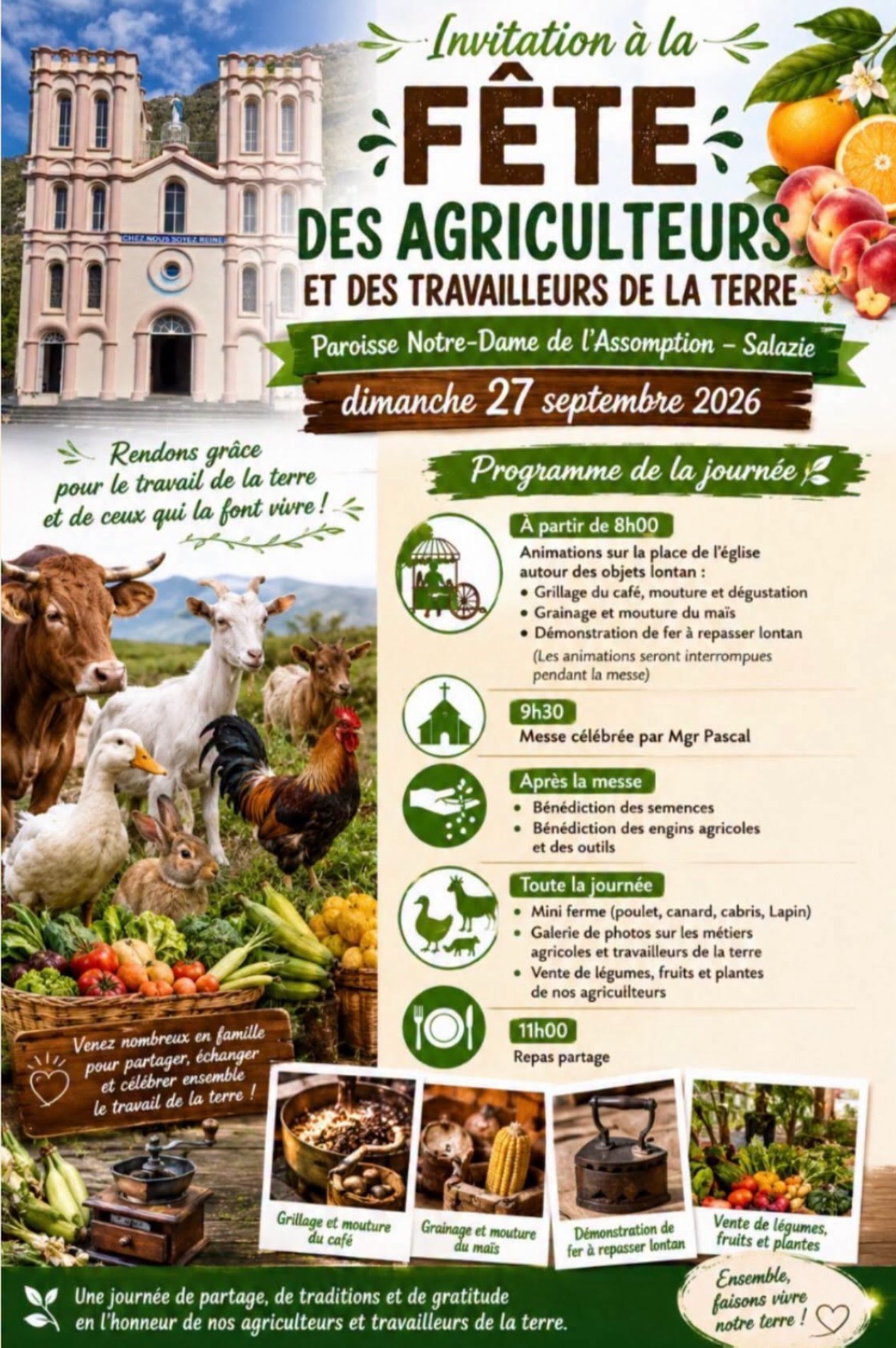 🌿🚜 FÊTE DES AGRICULTEURS ET DES TRAVAILLEURS DE LA TERRE 🌾🐄